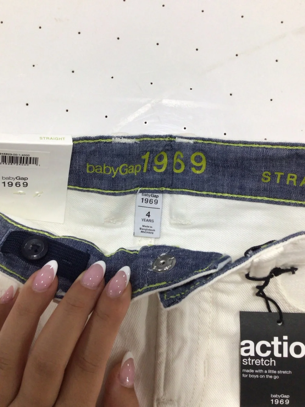 GAP Kids Cream Straight-Leg Jeans